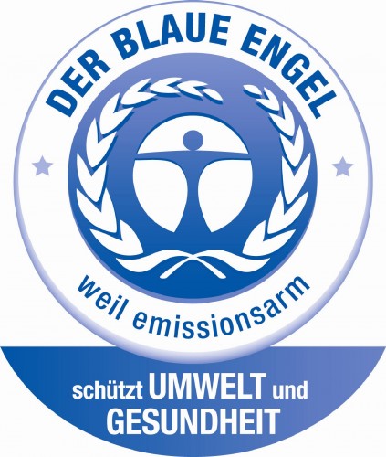 Auszeichnung „Der blaue Engel“ erhalten