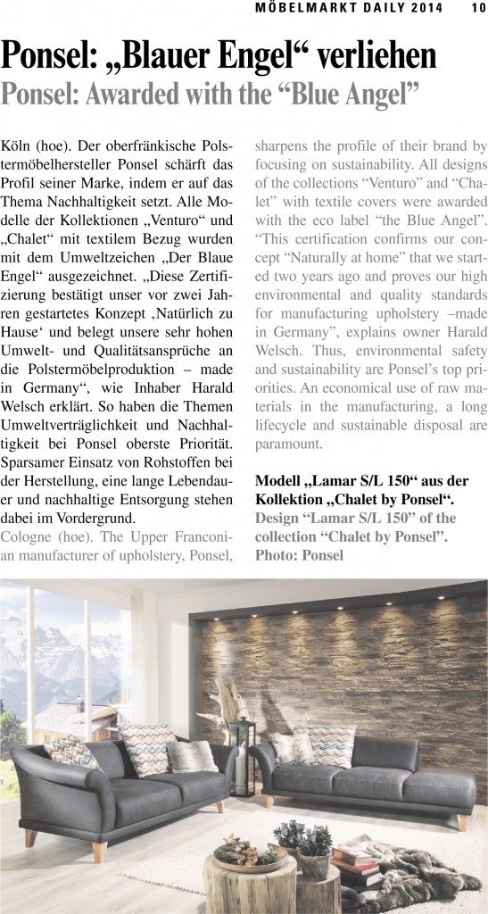 Presseartikel „daily“ Ausgabe 1.-13. Januar 2014