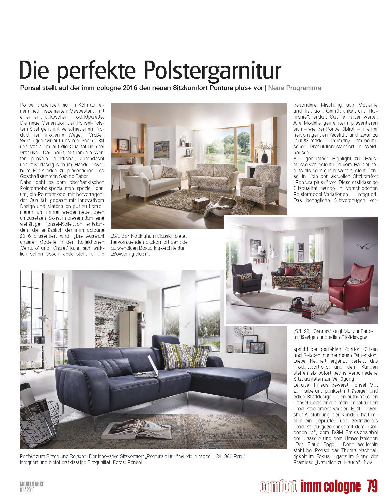 Presseartikel „Möbelmarkt“ 01/2016